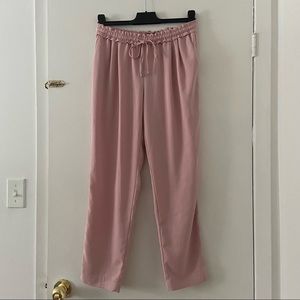 ZARA Pink Drawstring Trouser Pants